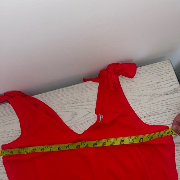 Amanda Uprichard Red Josephina Tracksuit Crimson romper romantic feminine large - Picture 9 of 10